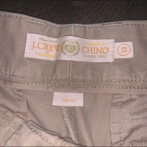 Jcrew chino twill short 4 inch inseam size 12